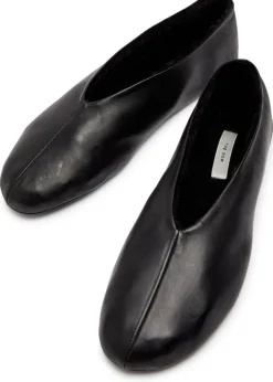 Stella shearling-lined leather ballet flats