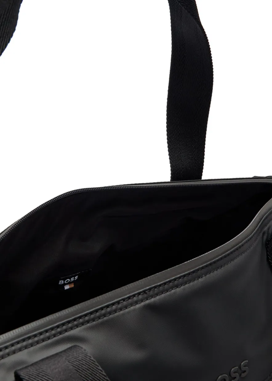 Stenson logo coated faux leather holdall
