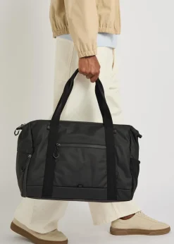 Stenson logo coated faux leather holdall