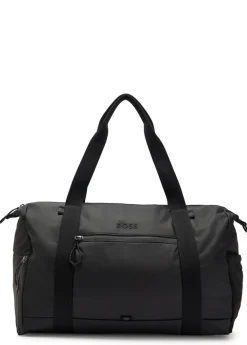 Stenson logo coated faux leather holdall