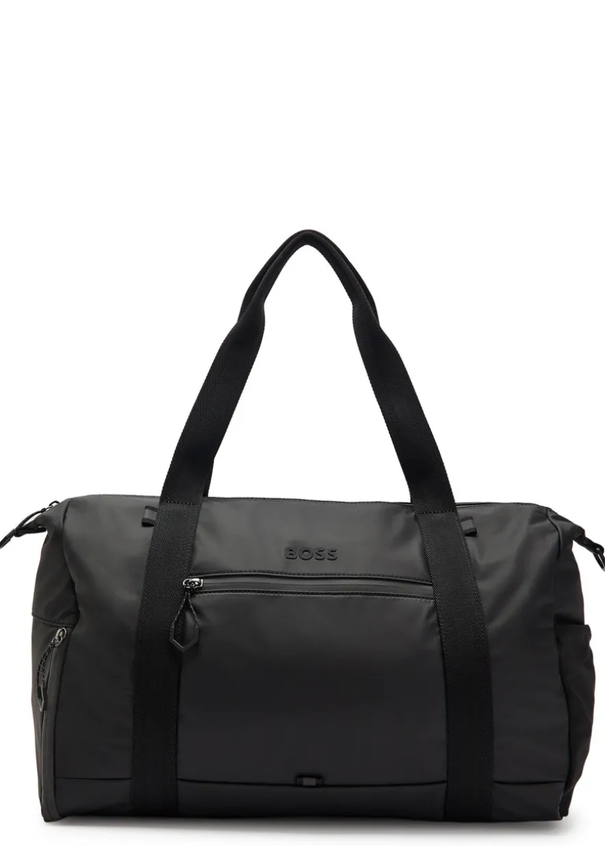 Stenson logo coated faux leather holdall