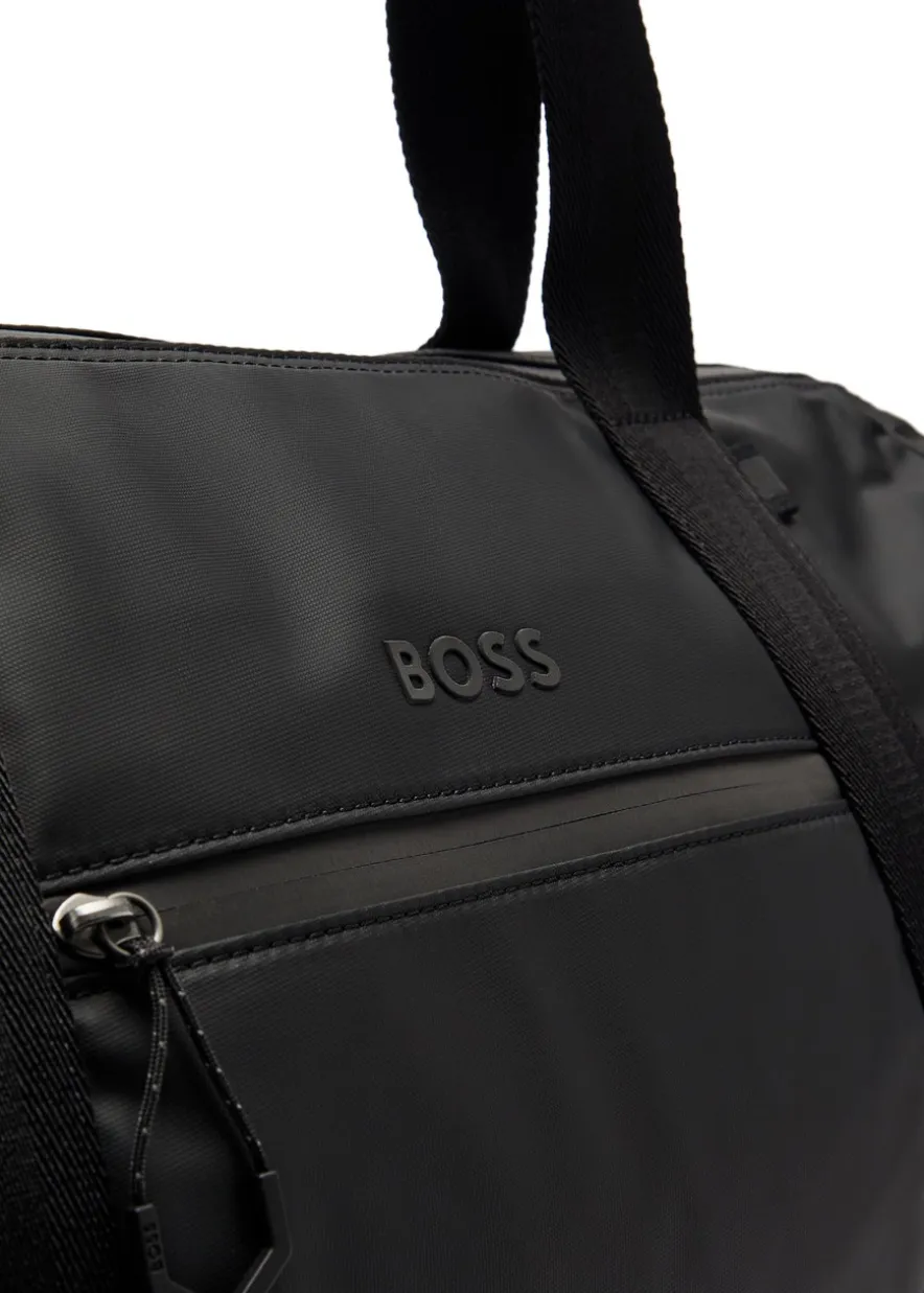 Stenson logo coated faux leather holdall