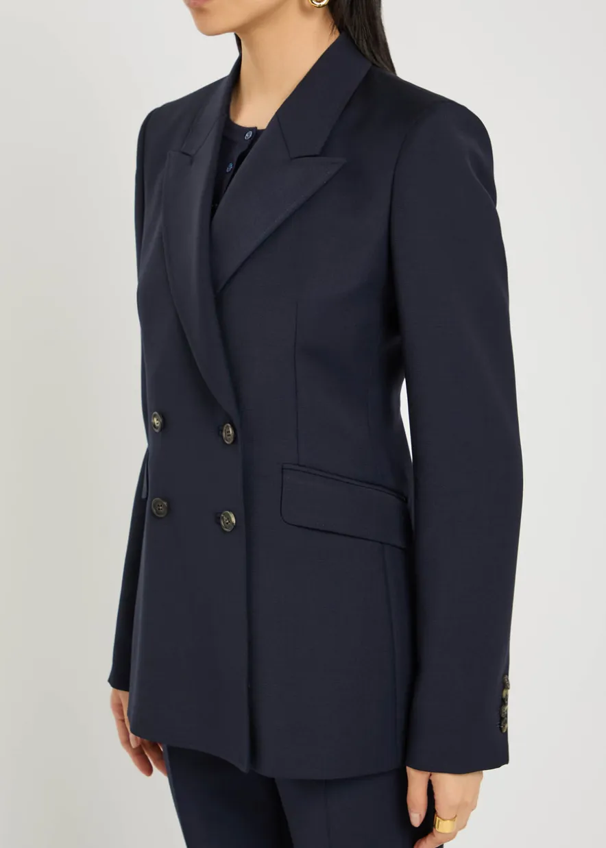 Stephanie double-breasted wool blazer