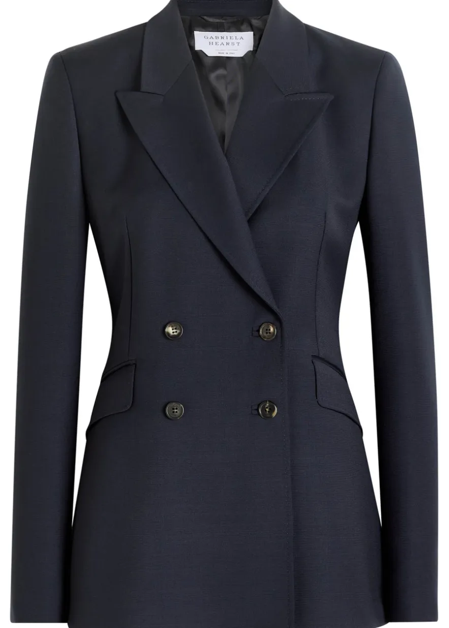 Stephanie double-breasted wool blazer