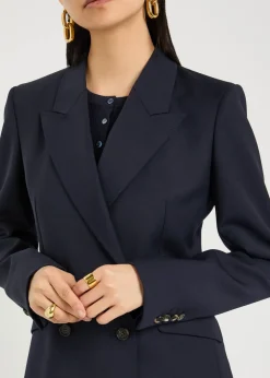 Stephanie double-breasted wool blazer