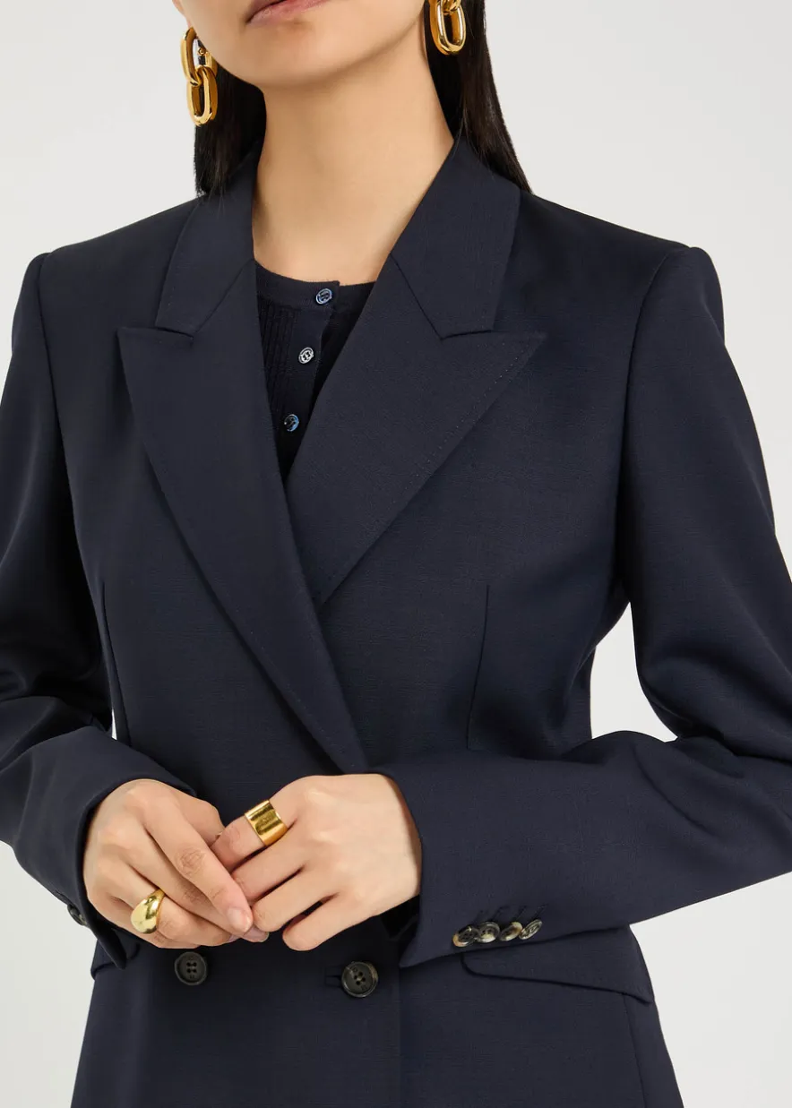 Stephanie double-breasted wool blazer