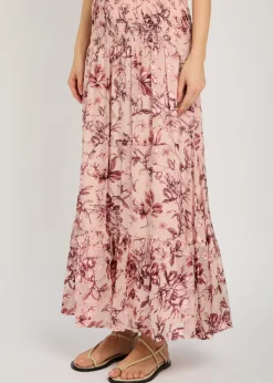 Stevie devoré chiffon maxi skirt