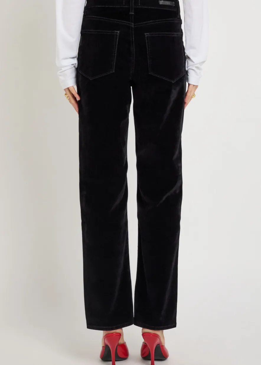 Stevie straight-leg velvet jeans