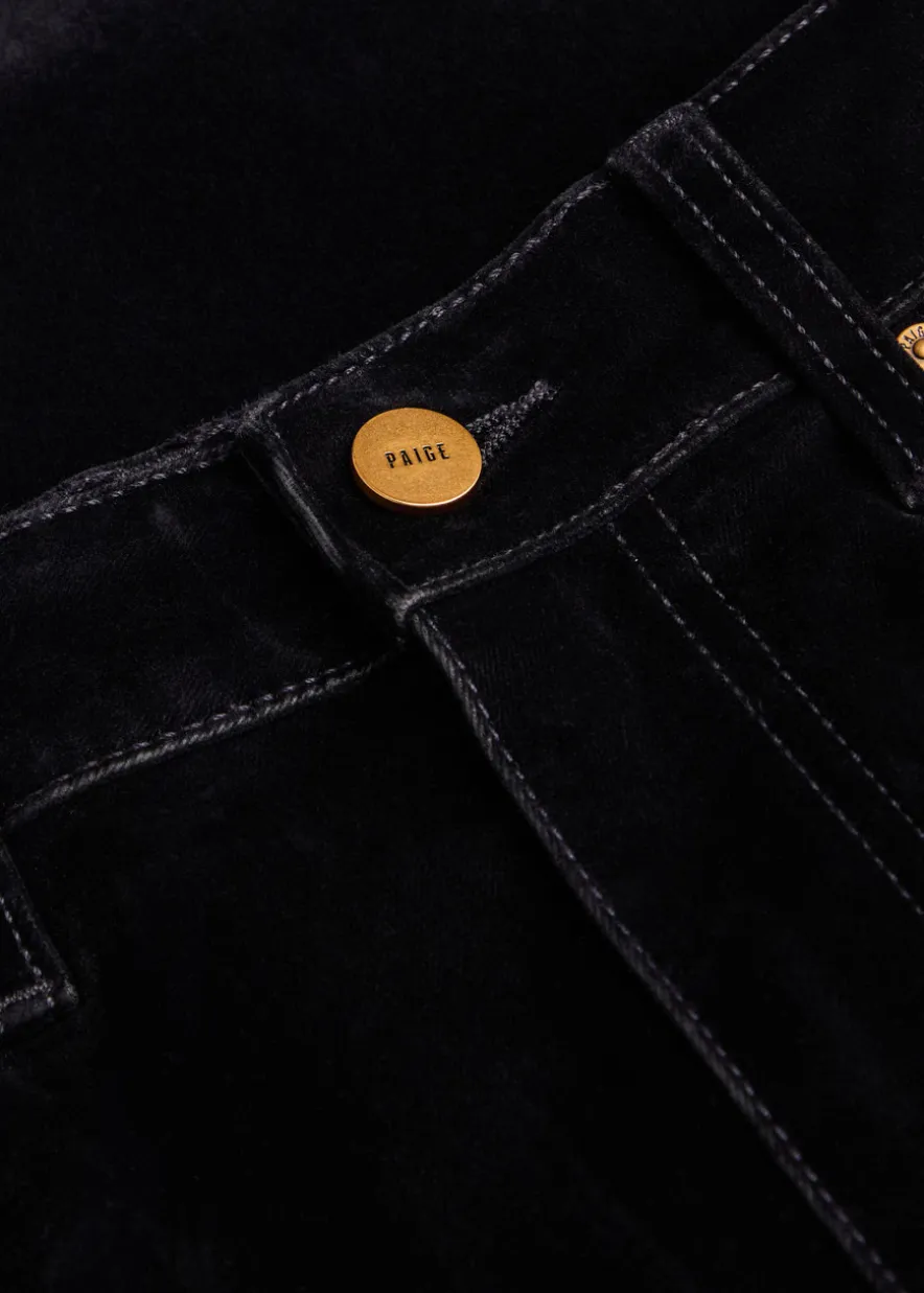 Stevie straight-leg velvet jeans
