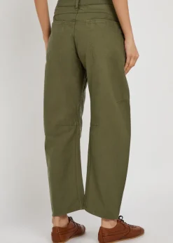 Stevie utility tapered-leg cotton trousers