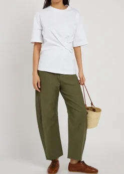 Stevie utility tapered-leg cotton trousers