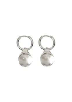 Stilla Quartz sterling silver drop earrings