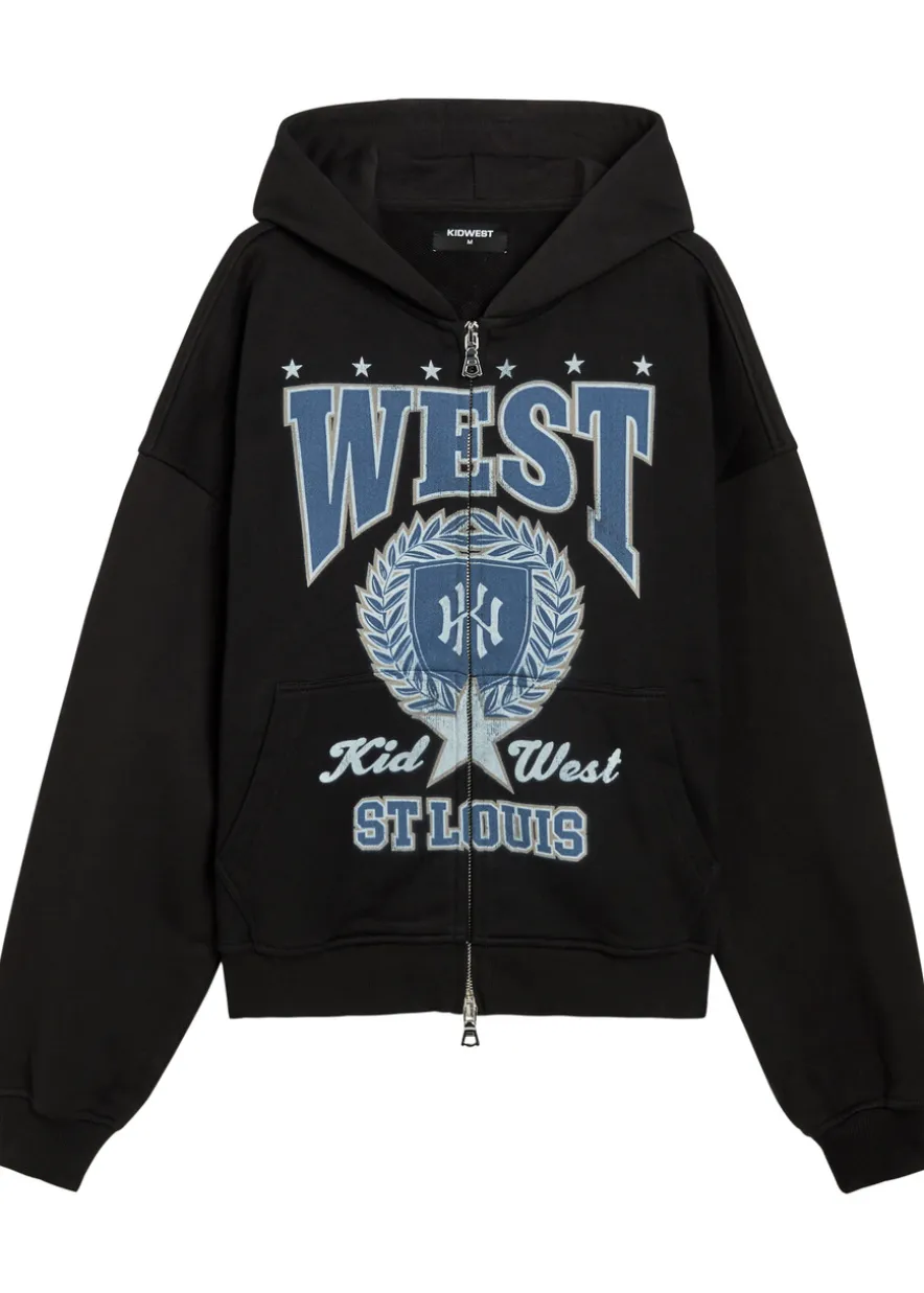 St Louis hooded cotton sweatshirt