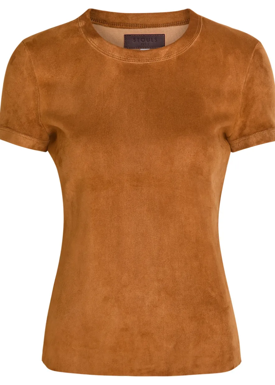 Stouls 05 stretch-suede T-shirt