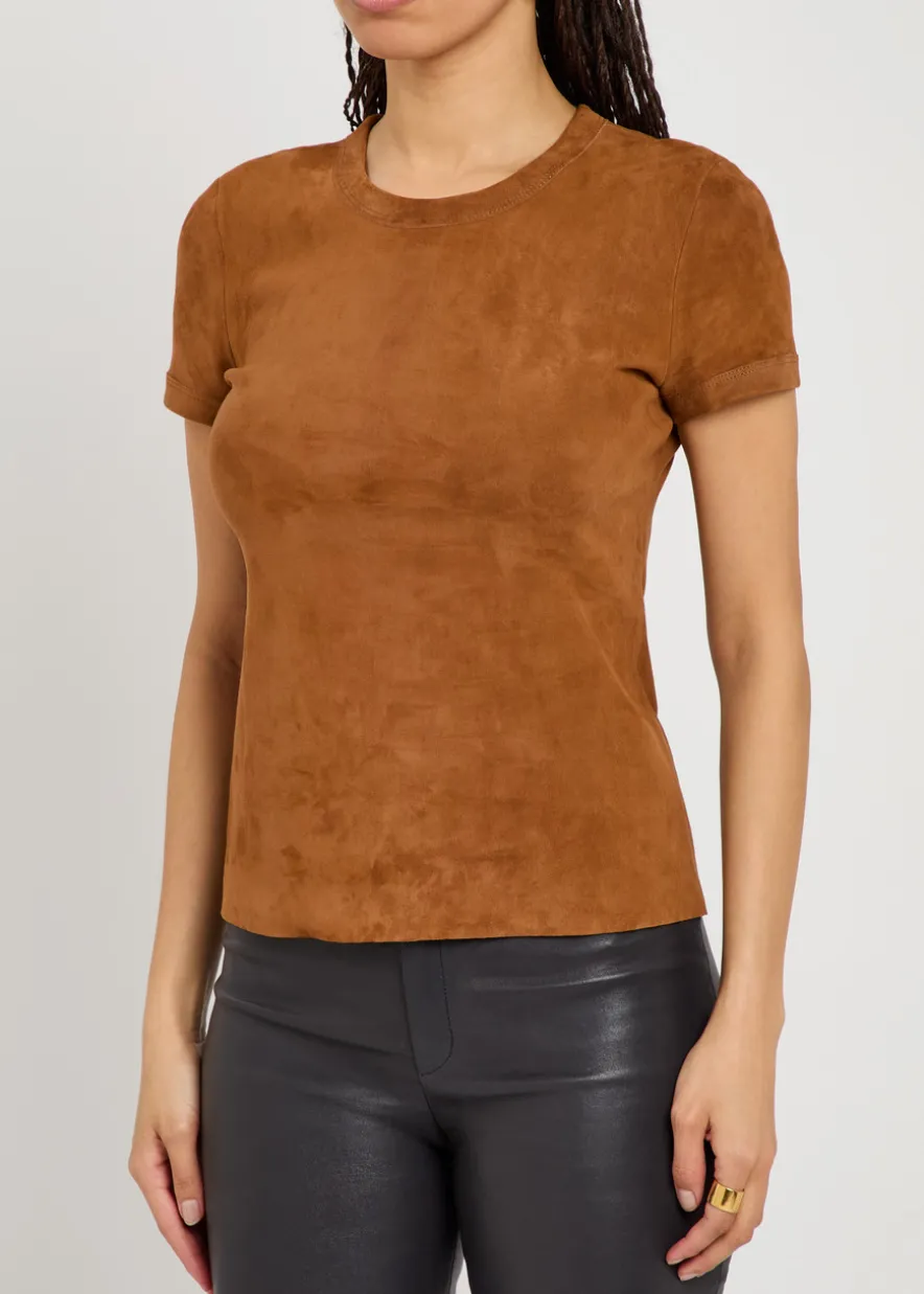 Stouls 05 stretch-suede T-shirt