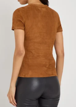 Stouls 05 stretch-suede T-shirt