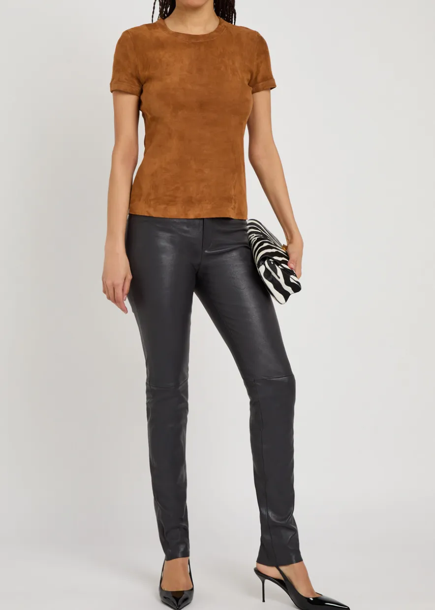 Stouls 05 stretch-suede T-shirt