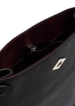 Stowaway grained leather cross-body bag