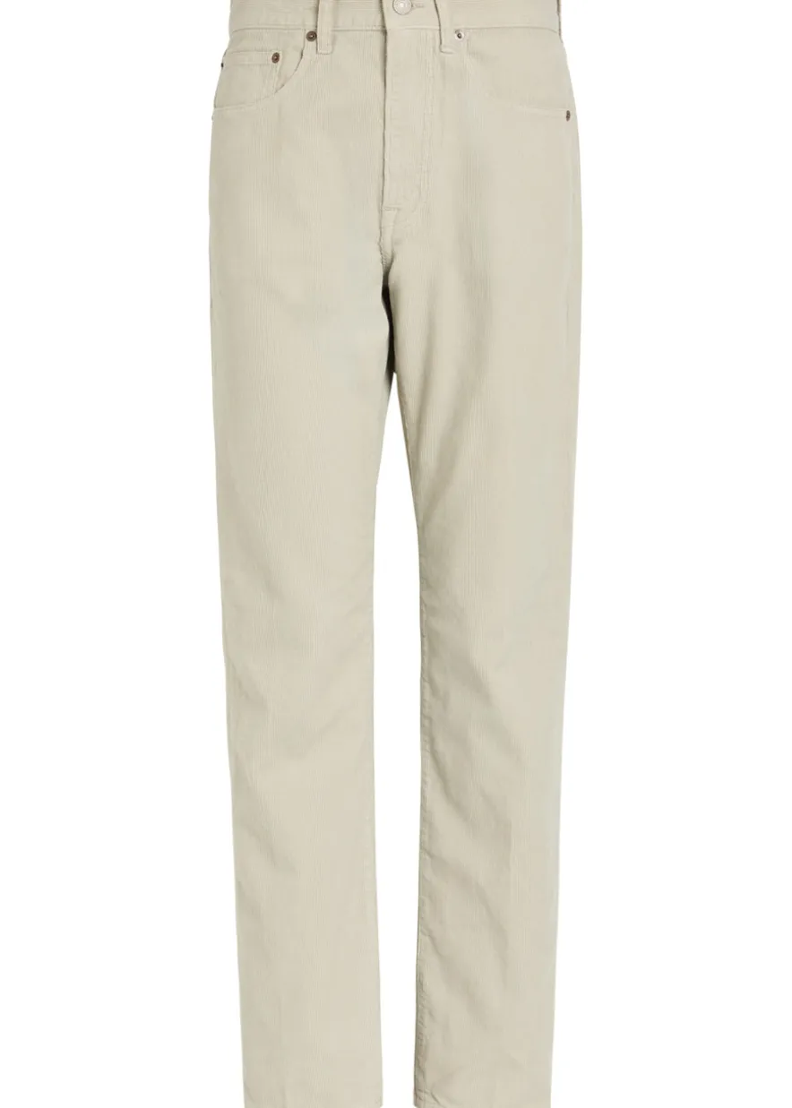 Straight-leg corduroy trousers