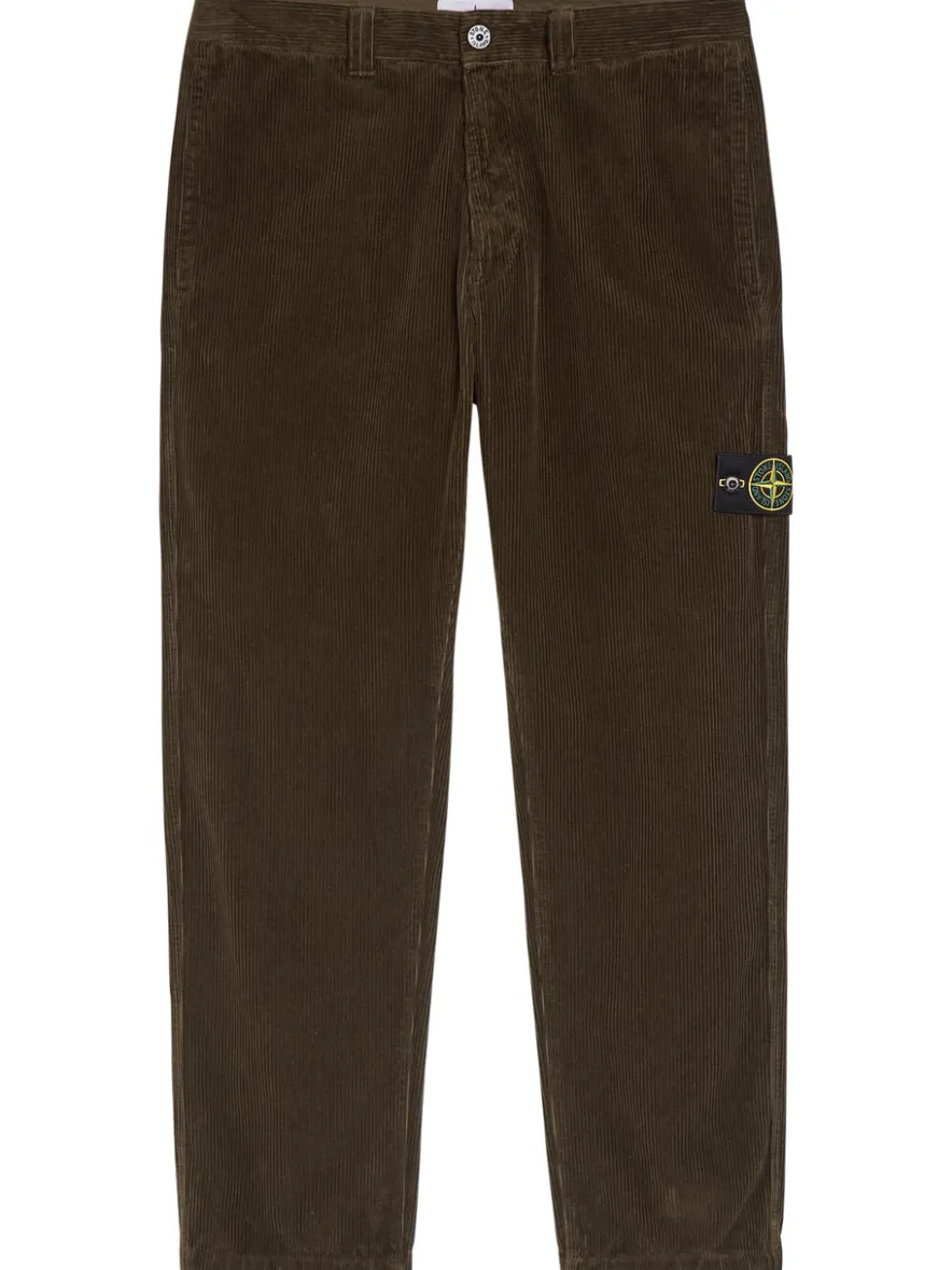 Straight-leg corduroy trousers