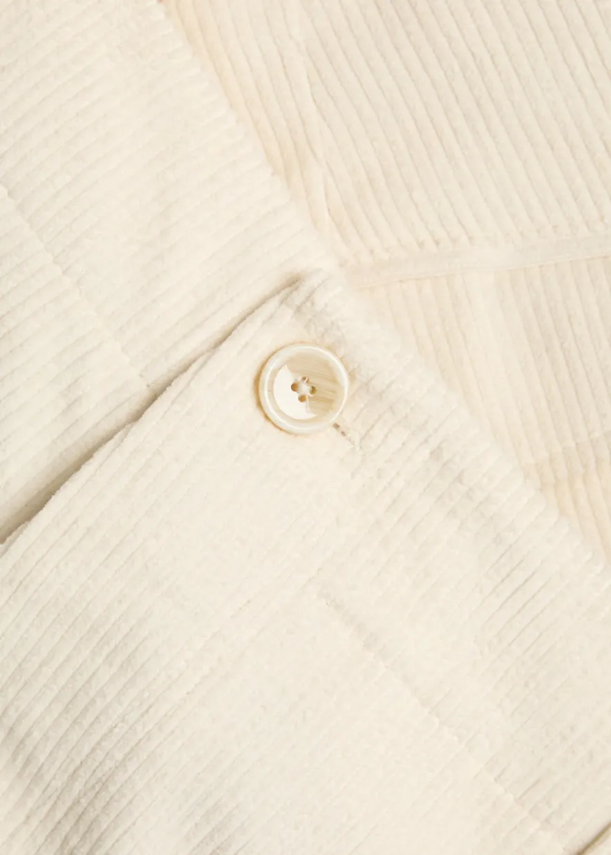 Straight-leg corduroy trousers