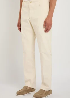 Straight-leg corduroy trousers