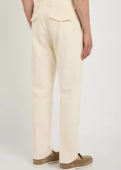 Straight-leg corduroy trousers