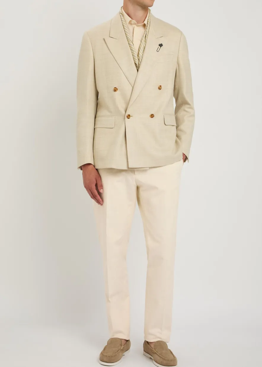 Straight-leg corduroy trousers