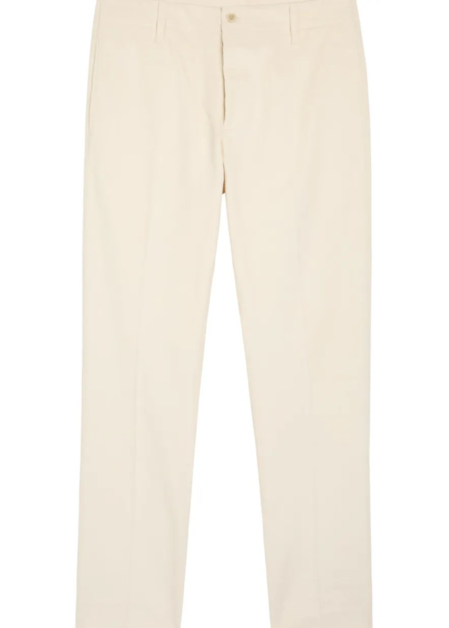 Straight-leg corduroy trousers