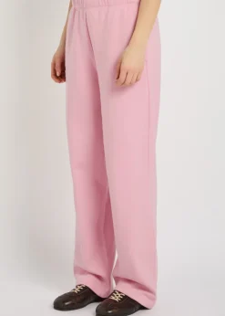 Straight-leg cotton-blend sweatpants