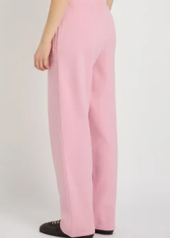Straight-leg cotton-blend sweatpants