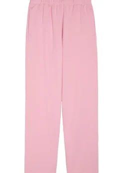 Straight-leg cotton-blend sweatpants
