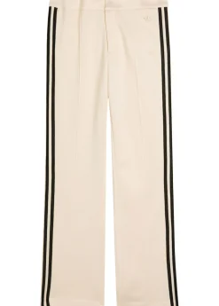 Straight-leg cotton-blend track pants