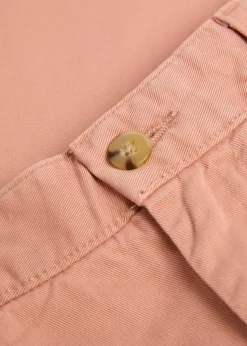 Straight-leg cotton-blend trousers