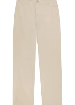 Straight-leg cotton-blend trousers
