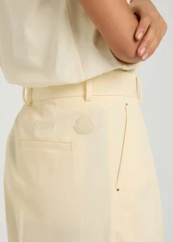 Straight-leg cotton-poplin trousers
