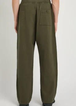 Straight-leg cotton sweatpants