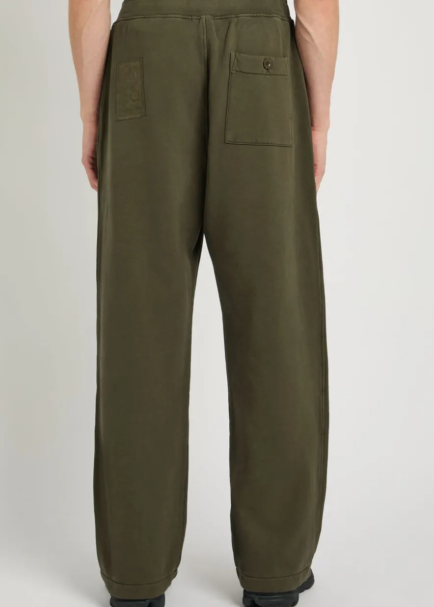 Straight-leg cotton sweatpants
