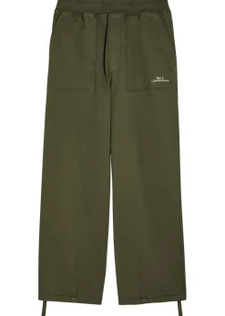 Straight-leg cotton sweatpants