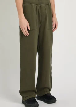Straight-leg cotton sweatpants