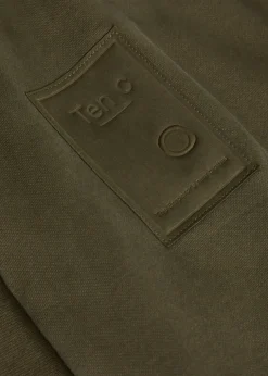 Straight-leg cotton sweatpants