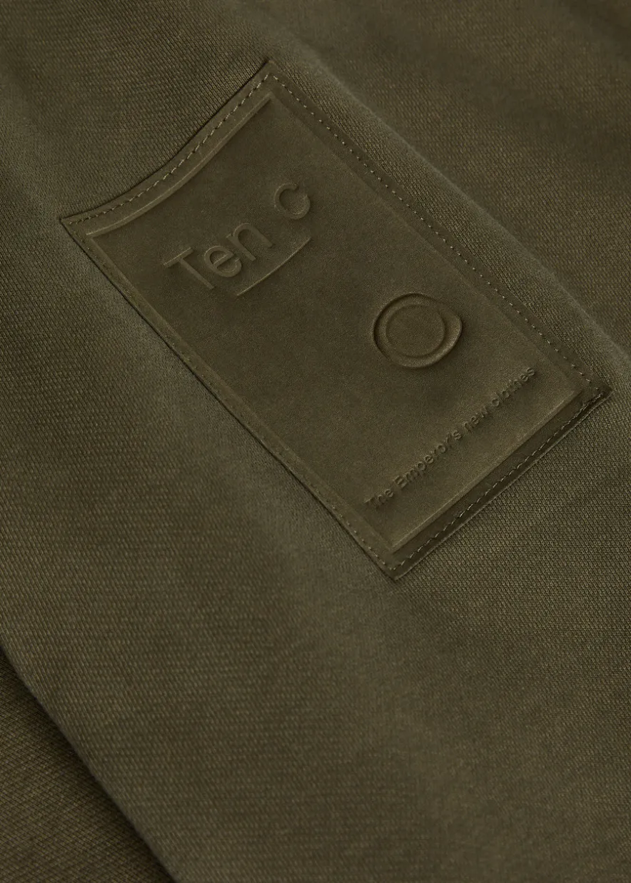Straight-leg cotton sweatpants