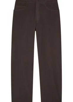 Straight-leg cotton trousers