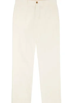 Straight-leg cotton trousers