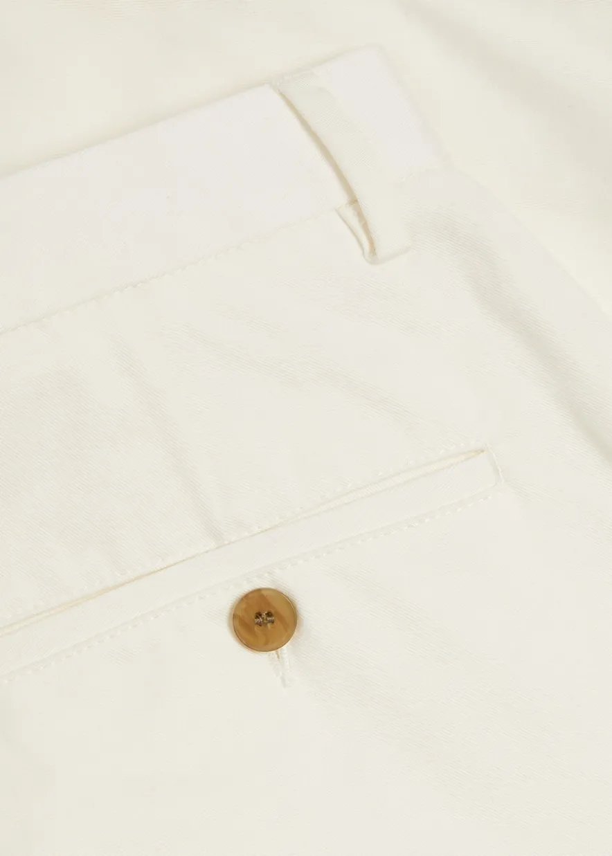 Straight-leg cotton trousers