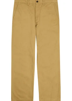 Straight-leg cotton trousers