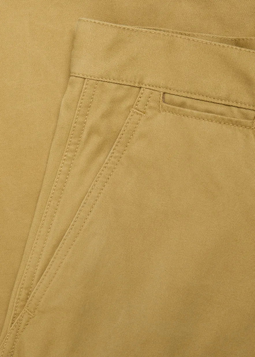 Straight-leg cotton trousers
