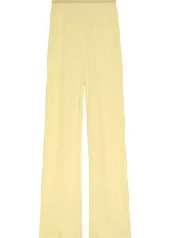 Straight-leg crepe trousers