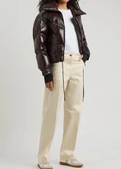 Straight-leg jeans