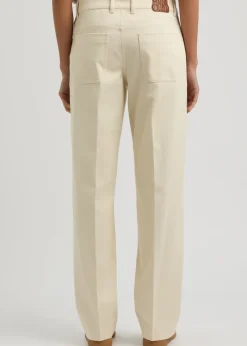 Straight-leg jeans